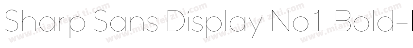 Sharp Sans Display No1 Bold字体转换